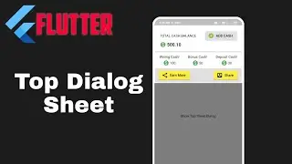 Top Dialog Sheet(Flutter 7)How to  design Dialog Box