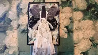 #mothsinthescrattic  Day4,5&6 - Tattered, Verdant, Splatters Altered Book Cover