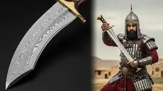 Forging the Legendary Persian Shamshir: Crescent Blade, Wootz Veins, Reborn by AI Vision!