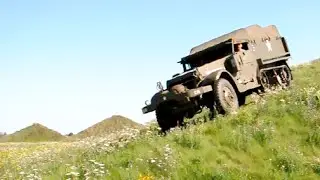 Half-Track climbing a hill