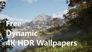 Sharing 56 4K HDR dynamic wallpapers I created in Unreal Engine 5 | Rockfalls Lake |   Playable Demo