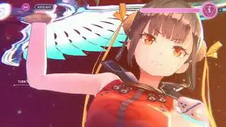 HeavenBurnsRed Trying Mona-Nyan on Arachne