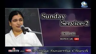 SUNDAY SERVICE-1 || 15-09-2019 || Live Stream || Nithya Suvartha Church