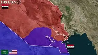 The Gulf War: Every Day From 90' To 91'| Using Google Earth
