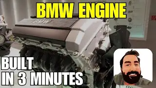 BMW M50 ENGINE BUILD in 3 minutes FULL SCREEN