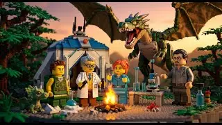 LEGO Stop Motion: THE DRAGON EGG HUNT | Part 1: The Dinosaur Ruins | LEGO Rex