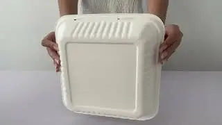 funky food box/โค้ด box food/sugarcane bagasse products/luncheaze lunch box/recyclable/Food grade