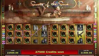 Max Bet Game on The Secrets Of The Sand Slot Machine - Big Win
