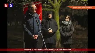 De&aacute;kv&aacute;ri KRESZ-parkban is meggy&uacute;lt advent m&aacute;sodik gyerty&aacute;ja