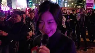 街頭天后 龍婷  甜蜜蜜(收🌷) 自作多情 今宵多珍重(國) 新鴛鴦蝴蝶夢 中環10號碼頭(摩天輪) 18/12/28 Stacey Long