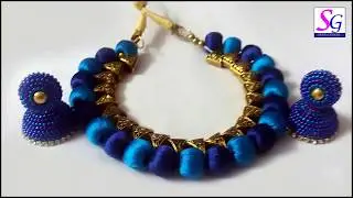 How to make Silk thread Bail Necklace | simple methods