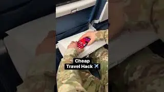 Unintentional ASMR - travel hack - makeshift phone holder for a train or plane