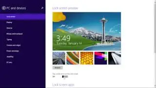 Windows 8: lock screen