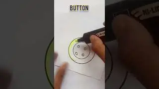 Button drawing | How to draw a Button #shorts