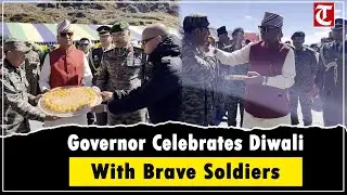 Sikkim Governor Om Prakash Mathur celebrates Diwali with soldiers at Indo-China border