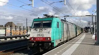 Lineas 2833 komt met Czech Express door station Utrecht Vaartsche Rijn - 19 februari 2019