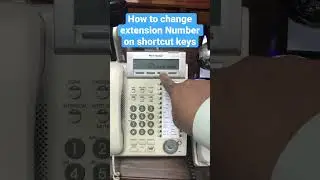 How to change extensions number in Panasonic KX-D1333 #hsolpk #panasonic #console #set