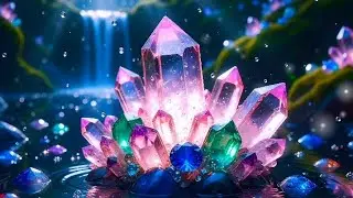 CRYSTALS HEALING  FOR POSITIVE  AURA, Crystal healing therapy music #piano #instrumental #trending 