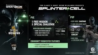 Ghost Recon Wildlands SPLINTER CELL 2018 - Trailer PS4/Xbox One/PC