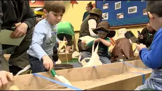 Young dinosaur fans became paleontologists for a day at the Northwoods Children's Museum