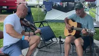 Katy Hill - Campground Neighbors Pick Together #GalaxFiddle #BlueGrassMusic