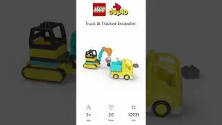 PREVIEW: LEGO DUPLO, Truck & Tracked Excavator, Set 10931, LEGO 2020