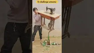 This Shouldn&rsquo;t Be Possible 😱 | Sewing Machine on Glass Bottles