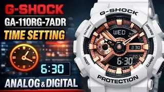 G-SHOCK GA-110RG-7ADR Time Setting | Analog & Digital Full Setup Tutorial 2025