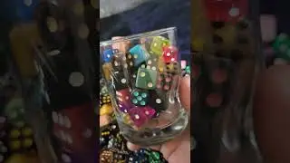 asmr dice pile glass clinking