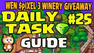 HOW TO FIND 25TH WEN $PIXEL DAILY TASK 💎 BARNEY RIDDLE LOCATION 🔍 WEN/WHERE? TGE EVENT