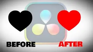 How to change PNG colors in Davinci Resolve!