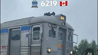 Budd Car Via Rail 186 RDC 6219 Passenger 🚂 on the Canadian Pacific Railway Mile 58 W.R Subdivision 