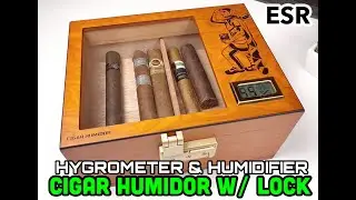 Review | XIFEI Wood Humidor with Lock  Holds Up to 30 Cigars