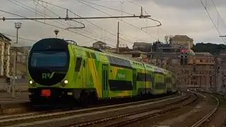 L'ultima corsa del ETR 463.27 FRECCIABIANCA e invio trasferimento del TAF RR a Genova Brignole