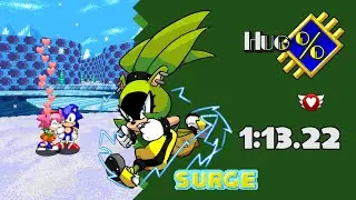 SRB2 v2.2.10 - Hug% Speedrun in 1:13.22 (Surge)