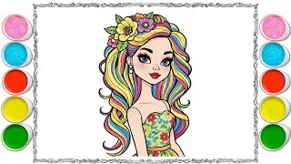 Aesthetic Fashion Doll Coloring Most Relaxing Hair Transformation