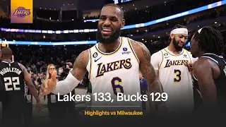 Lakers 133, Bucks 129 - AD Drops 44, Stars Shine in Huge Road Win | Lakers Highlights