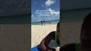 book that solo beach trip! #travel #aruba #onehappyisland
