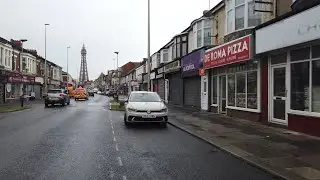 BLACKPOOL weather is grim today, Central drive back streets,  north shore area hotels .& Town area 