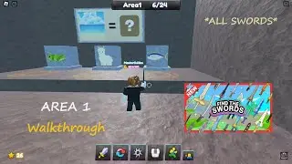Roblox Find The Swords Area 1 Walkthrough [All 24 Swords]