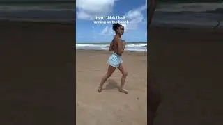 Running on the beach