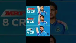 Top 3 highest annual bat sponsorship current indian cricketers #viratkohli #rohitsharma #subhmangill