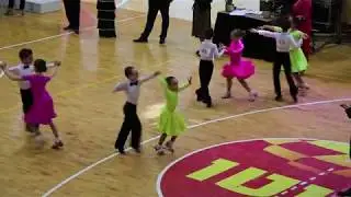 Jonathan Fleishman and Lior Kovnovski Ballroom Dance Competition 2019 Children 6-9 Sunrise Studio