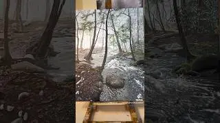Acrylic Painting on Canvas Great Smokey by JAR      #art #acrylicpainting