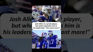 Josh Allen's Reaction to James Cook Breaking Franchise Record!