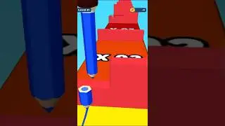Color Pencil Run Lvl. 21 #shorts #games