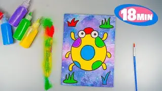 Colouring a Bug with bright Sand