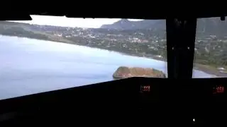 Landing at ende