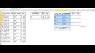 Calculating MaxIf and MinIf Excel