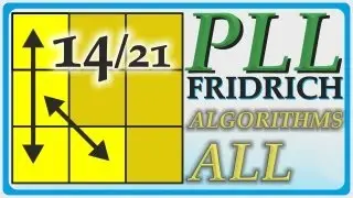 PLL 14/21 J Perm Speedcubing Algorithm Rubik's Cube Fridrich Method Permutation of Last Layer